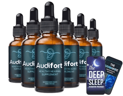 Audifort Hearing Supplement – 6 Bottles with Bonus. Was $179, Now $79 Each.