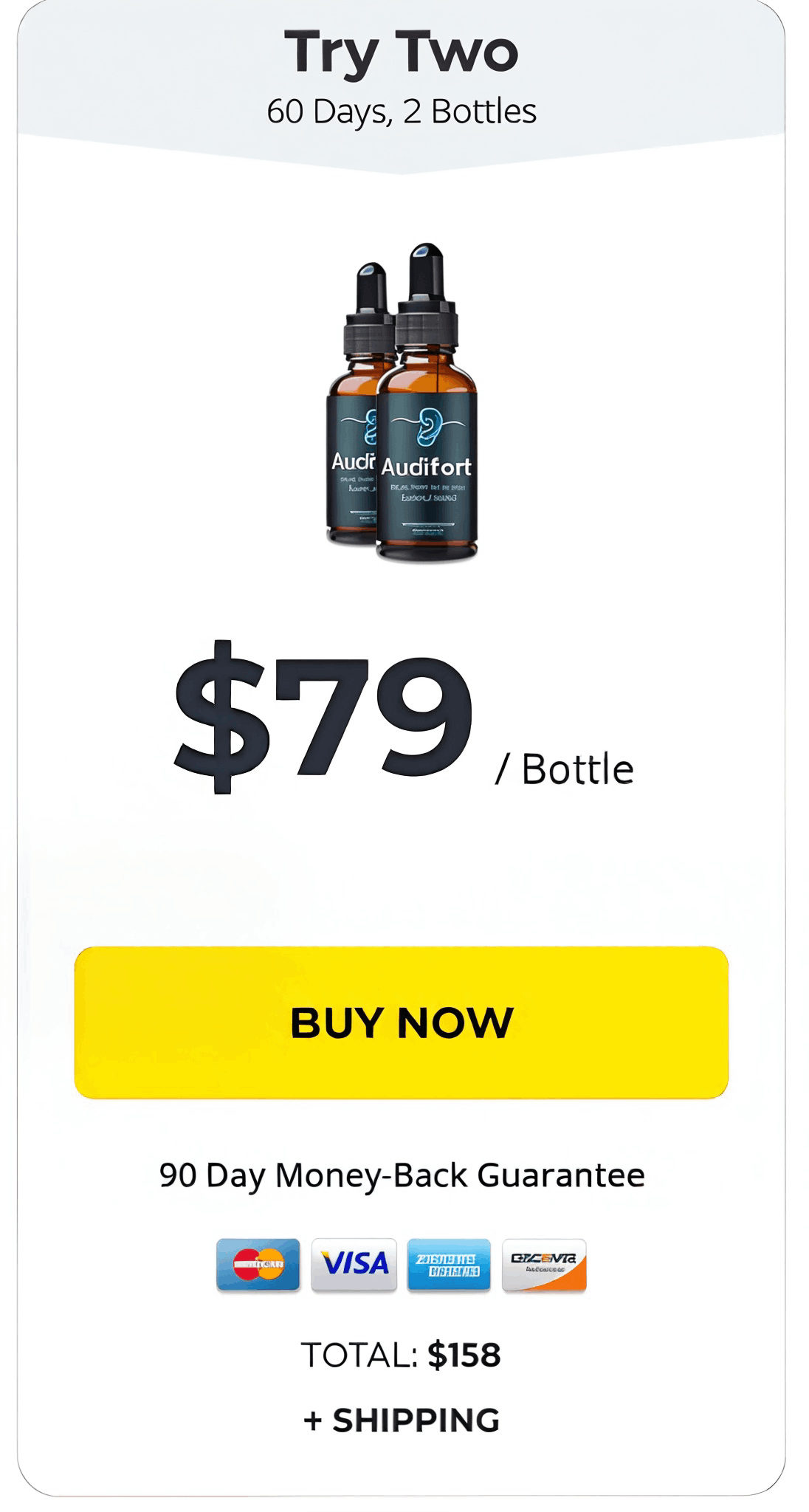 Audifort single bottle – 1-month hearing support supply